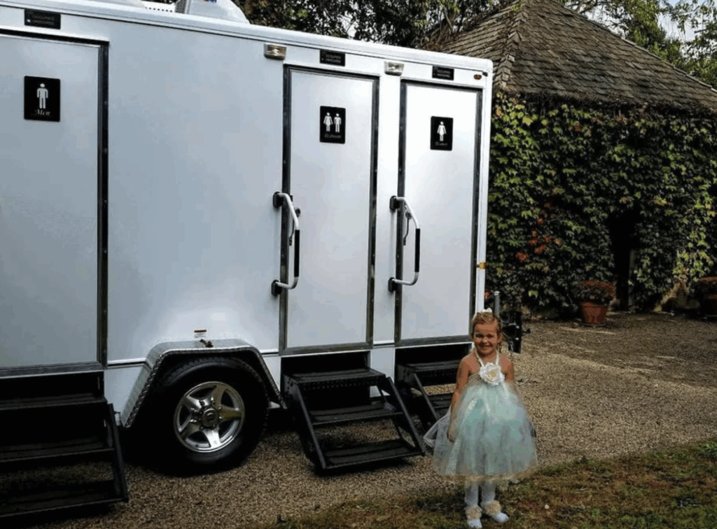 Portable bathroom family event rentals
